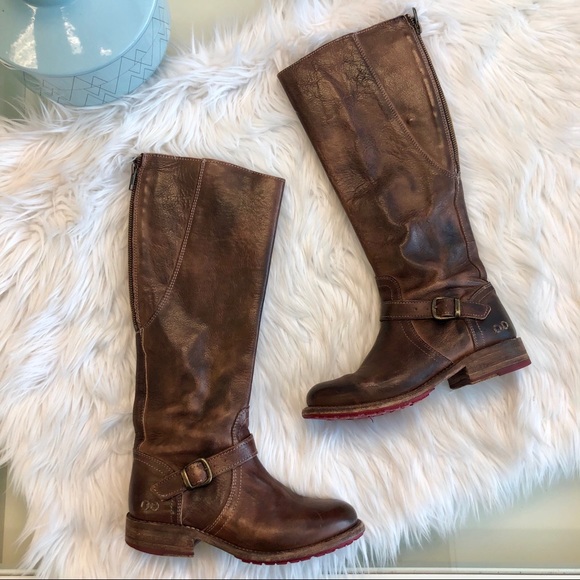 Bed Stu Shoes - Bed Stu Glaye Riding Boots in Teak Rustic